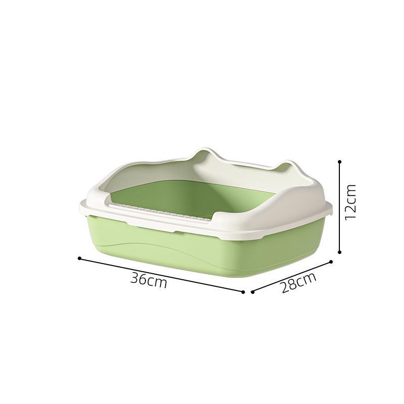 Extra Large Semi-Enclosed Anti-Splash Cat Litter Box