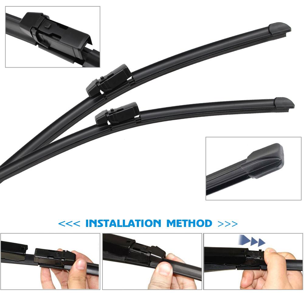 For CHEVROLET COLORADO II III 2011-2023 Double Rubble Car Wiper Accessories Auto Parts Cleaning Windshield Windscreen Frameless