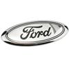12.5X5CM Car Front Rear Badge Sticker Trunk Emblem Decals for Ford F150 Edge Kuga Fiesta Mondeo Transit Focus Fusion Ecosport