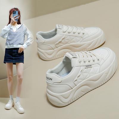 Женская обувь, новая весенняя обувь для хлеба, студенческая корейская обувь, модная универсальная повседневная обувь на толстой подошве на весну и осень Kt2605