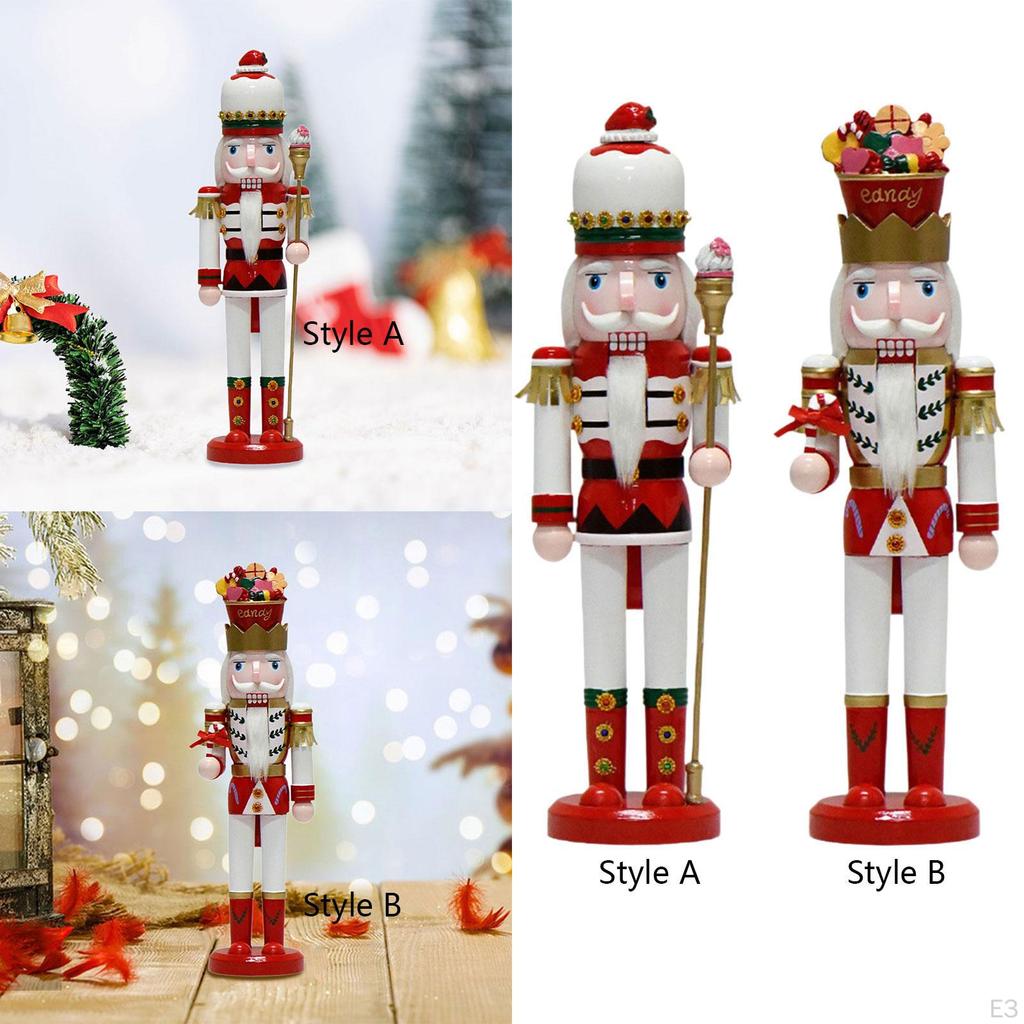 Статуя короля Щелкунчика, скульптура из дерева, настольное украшение для домашнего стола