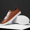 Fashion2024 Classic Brand Men's Genuine Leather Casual Shoes Fashionable Brown Lace Up Men's Business Shoes Commuting Driving Shoes