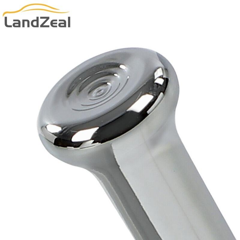 IN6728Z 2 Pcs Cars Silver Chrome Door Lock Knobs For Buick For Chevrolet For Pontiac 1971-1988