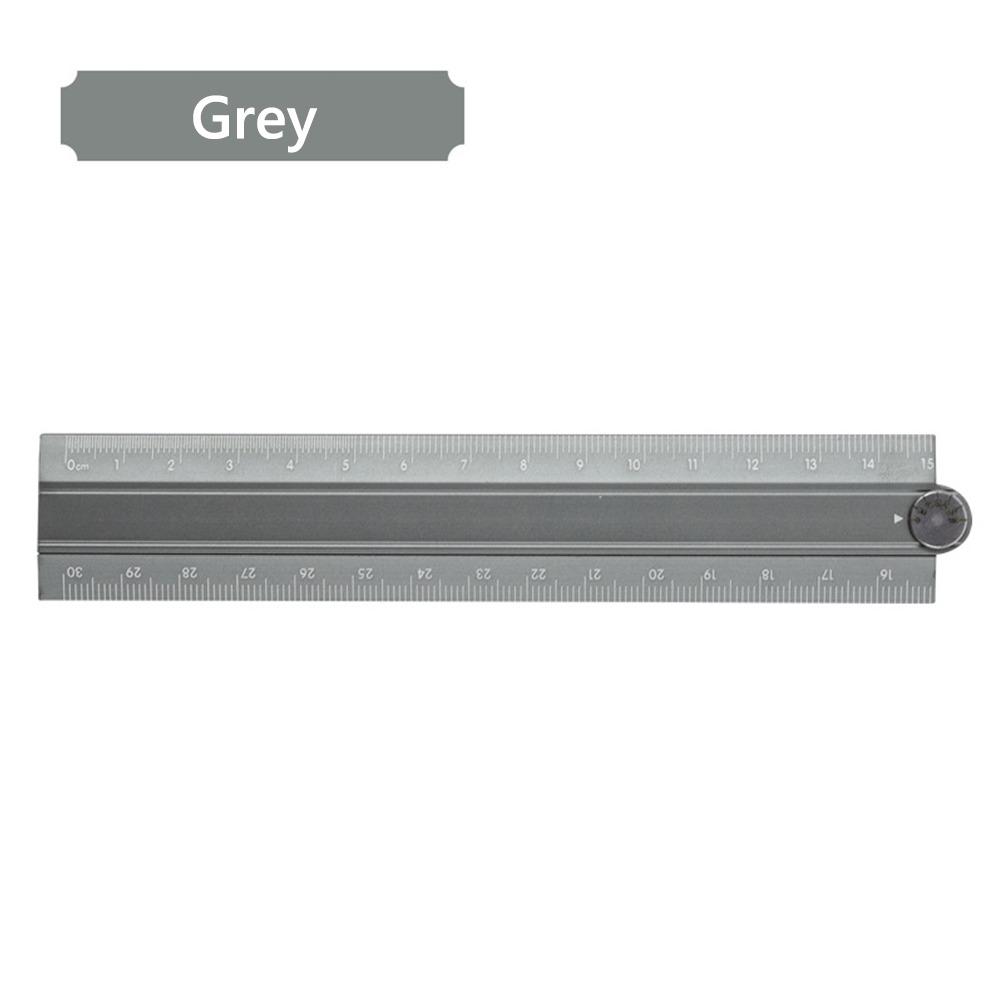 Aluminum Alloy Folding Ruler 30cm Metal Ruler High Quality Stationery Ruler  Students