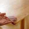 Transparent PVC Table Mat, 1.5mm Thick, Rectangular Table Cover, Vinyl Mat, 75*120cm, Odorless, Bubble-Free, Stain-Resistant, Water-Repellent, Heat-Re