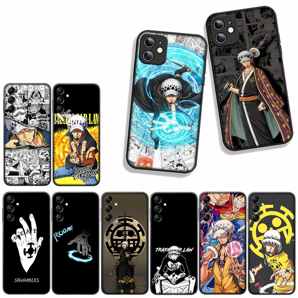 for Motorola Moto G54 G05 G24 G55 G75 G85 G15 G57 G86 Power Edge 50 30 Ultra Fusion neo Pro Case ONE PIECE Trafalgar Water Law
