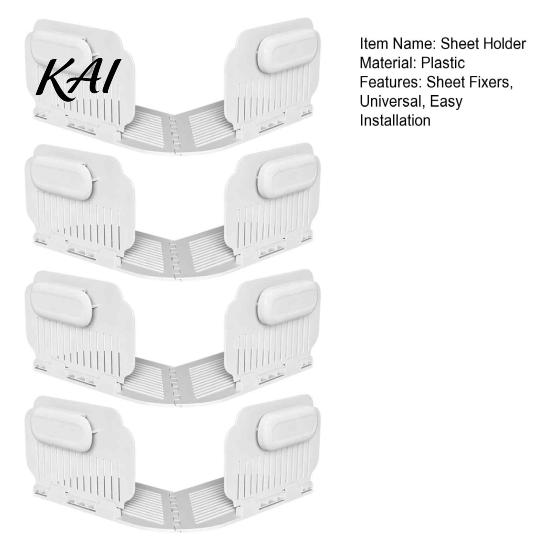 Bed Sheet Holder Clips Corners Holder, Adjustable Non Slip Keep Firm Tight in Place Elastic Mattress Corner Clamps, Heavy Duty Fasteners for