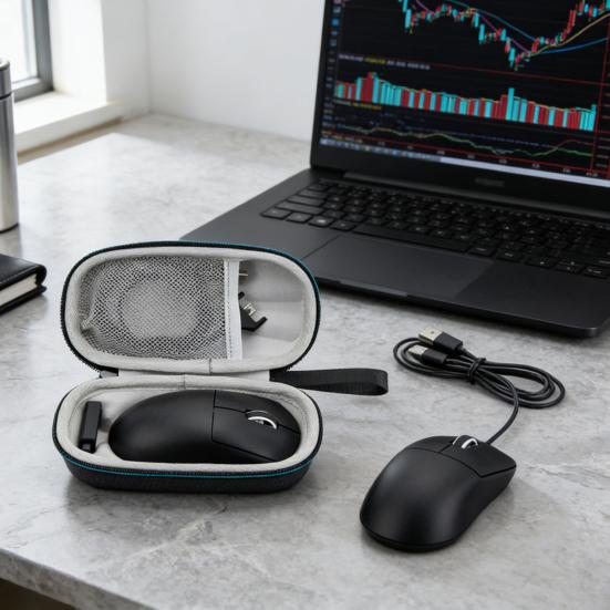 Чехол для беспроводной мыши Logitech GPW 1/2, жесткий корпус из ЭВА, ударопрочный, на молнии, органайзер для игровой мыши, сумка-переноска для путешествий