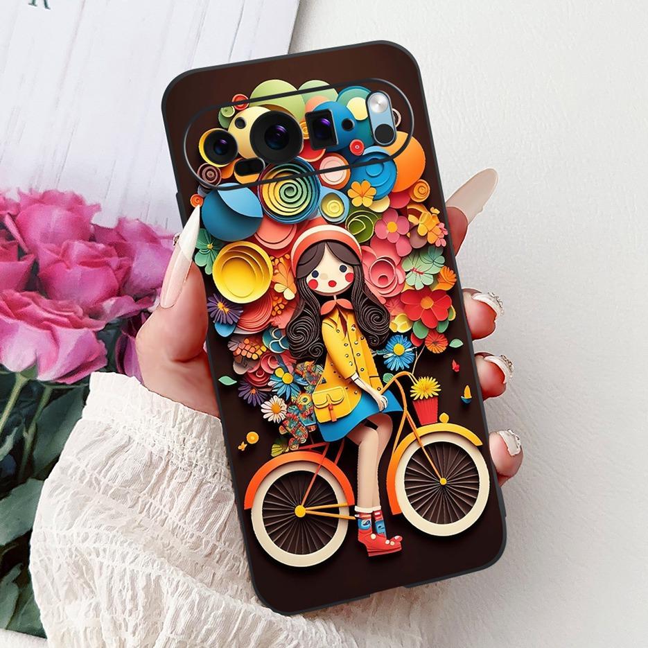 Чехол для Google Pixel 9 Pro Чехол Pixel9A Цветы Расписной Чехол Мягкий Силиконовый Чехол для Телефона Для Google Pixel 9A Pixel9 Pro Корпус