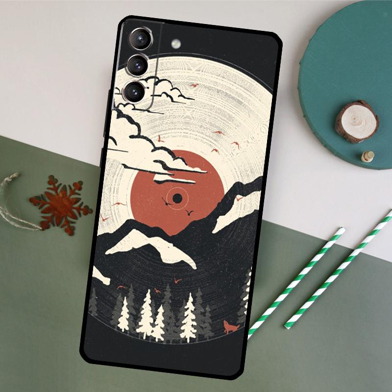 Vinyl Record Retro Phone Case For Samsung Galaxy S25 S26 Ultra S20 S21 S22 S23 S24 Plus S10 S25 FE Back Cover