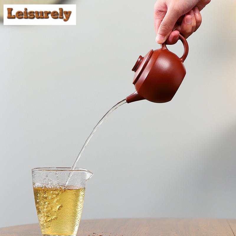 190ML Boutique Yixing Purple Clay Teapots Artists Handmade Pot Raw Ore Dahongpao Mud Kettle Chinese Zisha Tea Set Collection