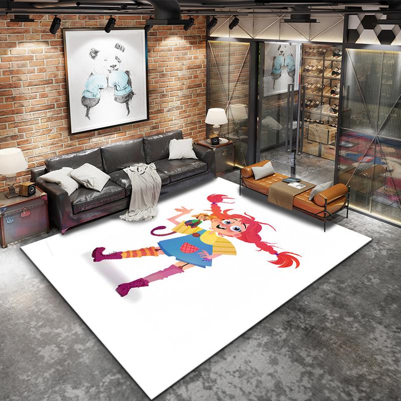 Pippi Carpet Rug For Living Room Bedroom Home Sofa Decoration Kids Play Nonslip Floor Mat