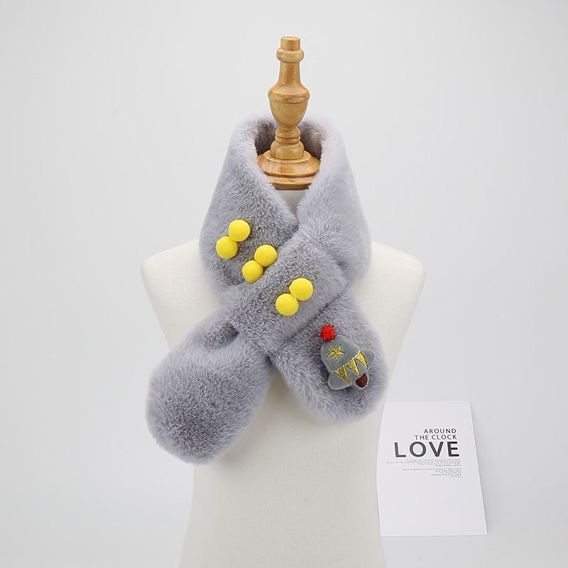 Kids' Cute Cartoon Scarf - Warm Winter Christmas Neck Warmer for Boys and Girls