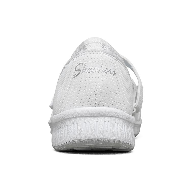 Skechers Be-Cool Ткань Мода Удобные Повседневные Туфли Женские Повседневные Туфли Белый 100354-WHT
