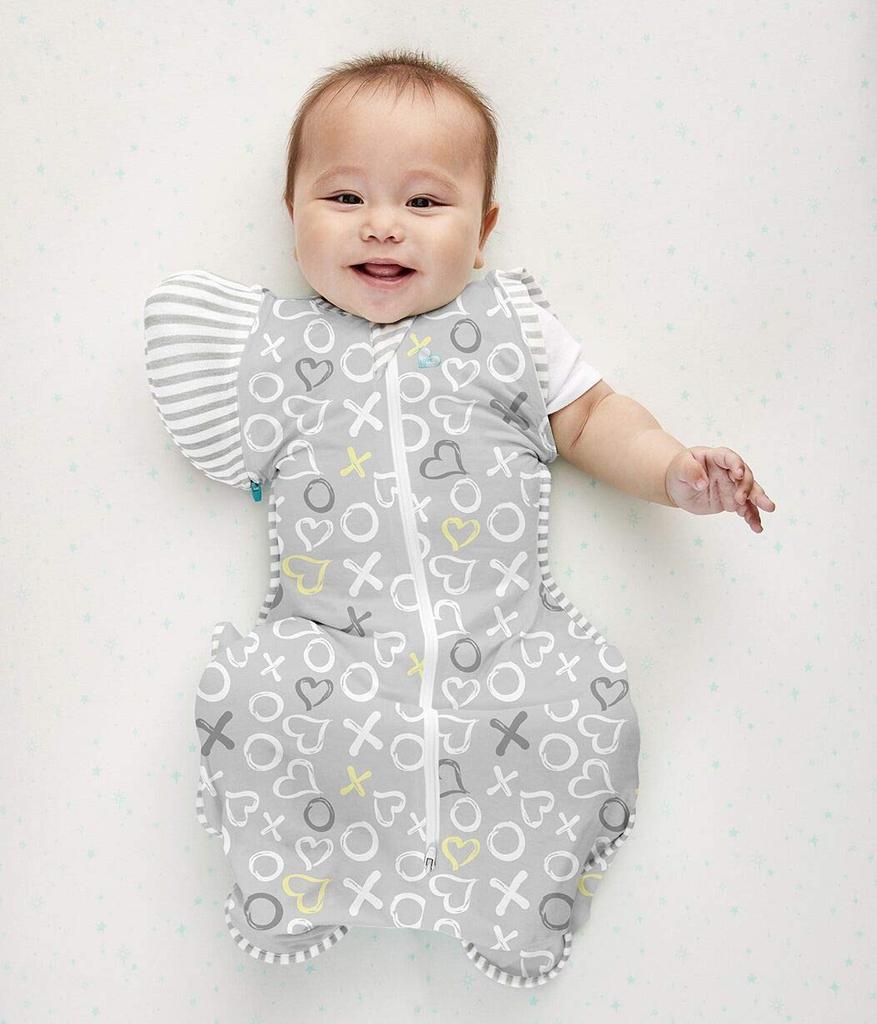 Пеленка-кокон Swaddle Up Miracle Stage 2 Переходный мешок с бамбуком для переворачивания Летний XOXO Импортный от Baby Baby Моро рефлекс Предотвращение ночного плача