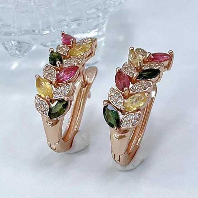 Sace Gems Стерлингового серебра 925 пробы, 2,5*5 мм, натуральный турмалин, зажим для ушей, ювелирные изделия для свадебной вечеринки, подарок