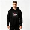 Men's Anime Eye Print Pullover Hoodie Casual Long Sleeve Comfortable Streetwear Sweatshirt for Daily Wear
