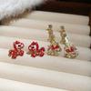 Pipa Red Pegasus Chinese Style Pony Earrings Fashion Jewelry Drop Earrings For Girl