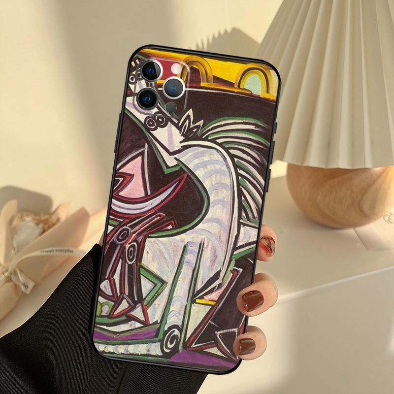 Абстрактная картина Пикассо Чехол для телефона Art Для iPhone 15 14 13 12 11 16 17 Pro Max 13 mini 15 16 Plus 16e 17 Air Cover Funda