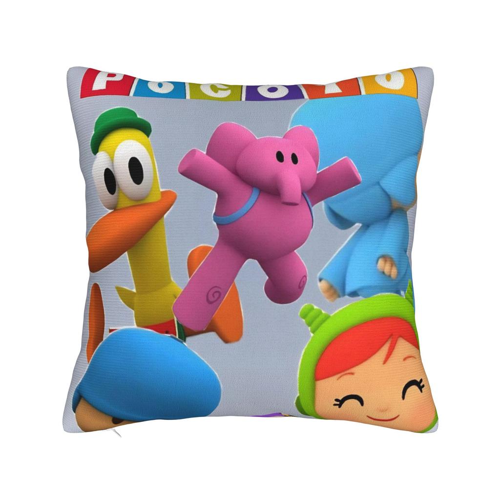 Decorative Pillow Cover Pocoyoes Cartoon Comdy Stuff Home  Throw Pillow Case Cover Drop Shipping Multi-Size