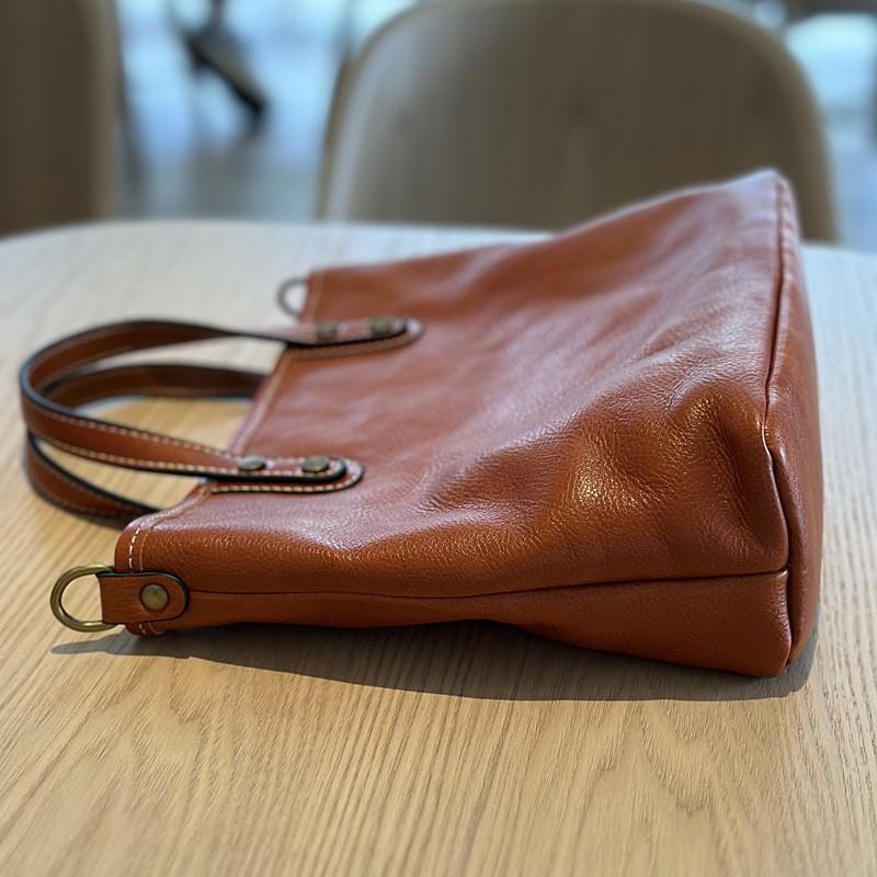 Johnature Досуг Большая вместительная сумка Ретро Простая натуральная кожа сумки через плечо Универсальная женская сумка для поездок на работу