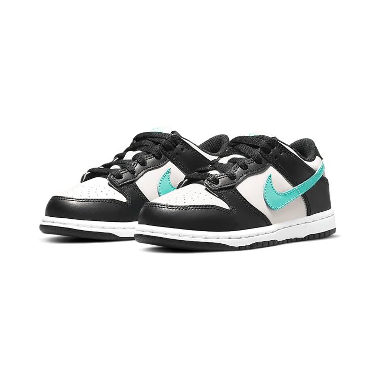 Nike Dunk Low PreSchool 'Tiffany' (Unisex) Light Bone / Black / White / Tropical Twist Kids' Skateboarding Shoes CW1588 003