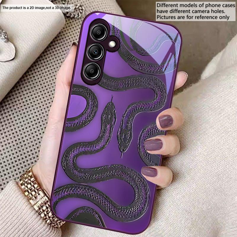 Черно-зеленая королевская змея Для Samsung A 20 30 22 23 24 25 26 31 32 33 34 35 42 50 51 52 53 54 55 56 70 71 72 73 стеклянный чехол для телефона