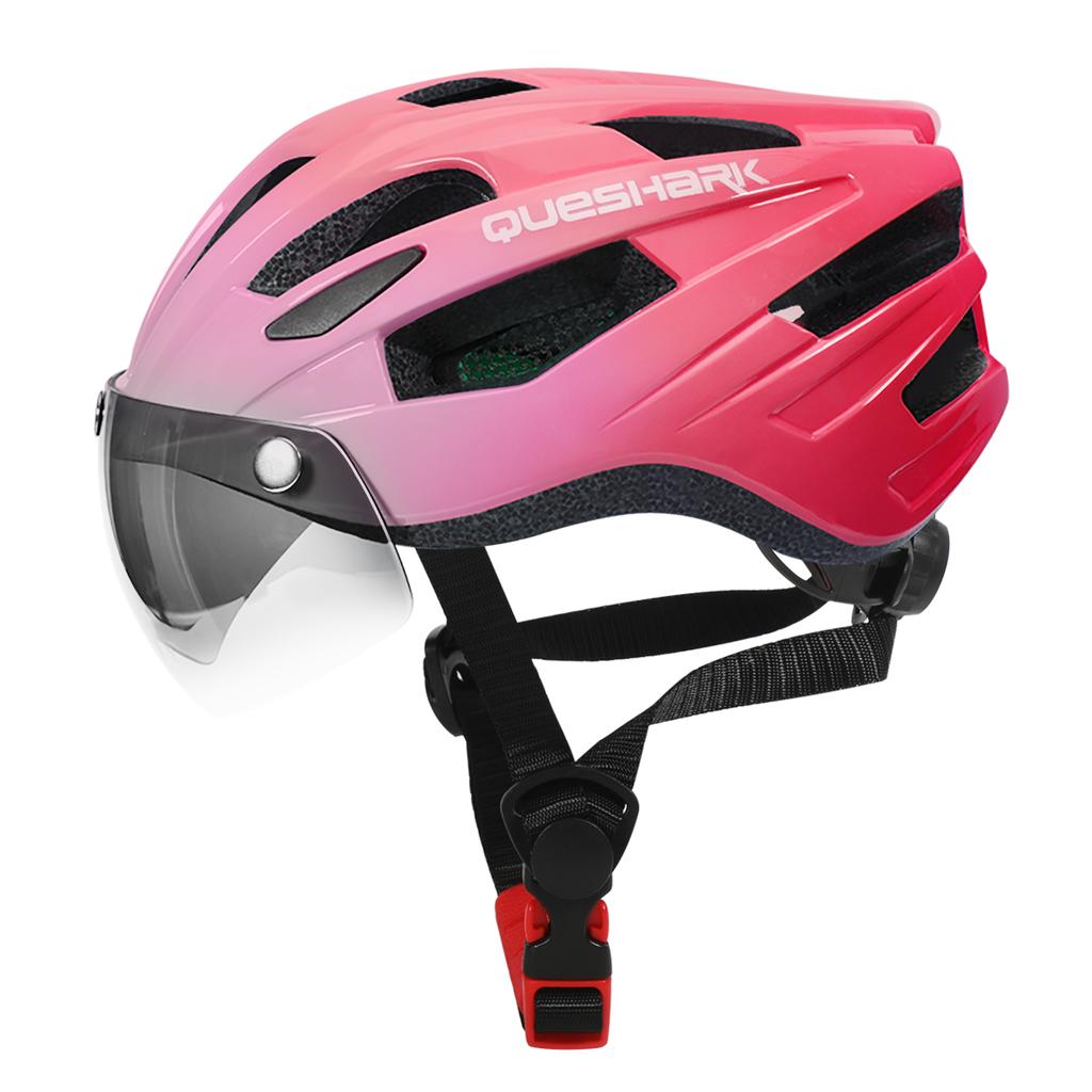 Queshark Велосипедный шлем MTB Шоссейный велосипедный шлем Мотоциклетная защитная крышка со съемной линзой
