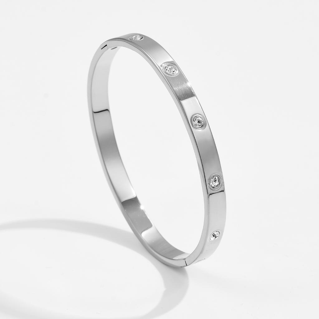 Узкая версия 4 мм Десять простых трехцветных браслетов Классическая застежка Браслет для пары