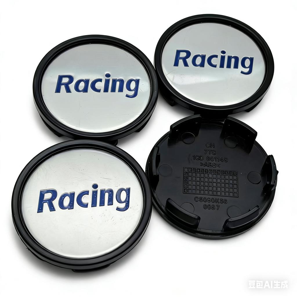 4pcs Racing Letter Sport Logo Emblem Car Wheel Center Caps 58MM Clips 53MM Wheels Hub Cap Rim Hubcaps Dust Cover Car Accessories