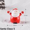 Home Decor Fairy Garden Snowman Figurine Mini Santa Claus Christmas Decorations Xmas Ornament
