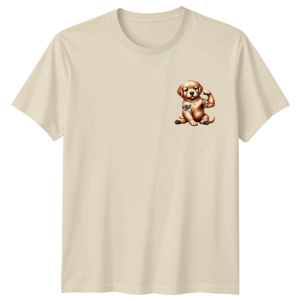 Love Mom Golden Retriever Dogs Animals Unisexs Unisexs Graphic Tee T Shirt