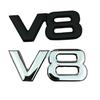 3D значок-эмблема V8 для автомобилей Toyota и Volkswagen - Металлическая наклейка на багажник с гальваническим покрытием