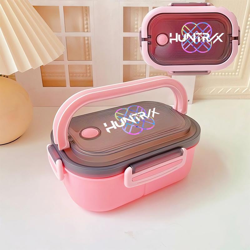 KPop Demon Hunters Portable Bento Lunch Boxs Girl Boy Compartment Fruit Food Boxs Microwave Lunch Box Picnic Fresh Box Gift