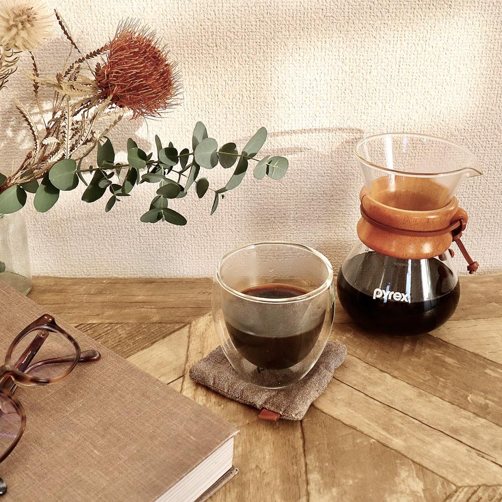 Кофейник Pyrex, 400 мл, натуральный, с фильтром из нержавеющей стали, CP-8535