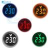 Мини AC 220V 30 мм Круглый/Квадратный Светодиодный Цифровой Дисплей AC Вольтметр Индикаторная Лампа EU Вилка Диапазон Измерения: 50~500 В