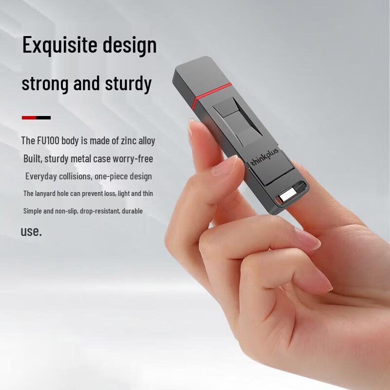 Lenovo FU100 Fingerprint Encrypted Dual-Interface Flash Drive