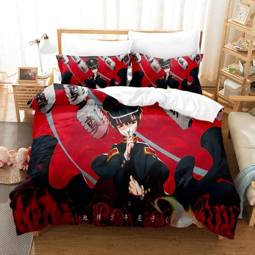 Toilet-bound Hanako-kun Bedding Set Japanese Anime Duvet Cover Set Single Queen Full King Twin Size Boys Teens Duvet Cover