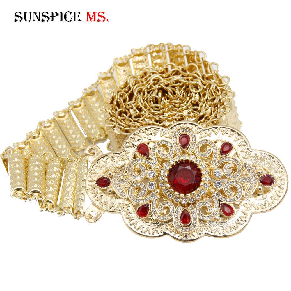 Gold Bridal Belt Metal Waist Chain Ethnic Wedding Jewelry