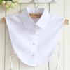Fashion High Grade Shirt Fake Collar Women False Collar Chiffon Shirt Removable Mujer Detachable Collar Lapel Blouse Top