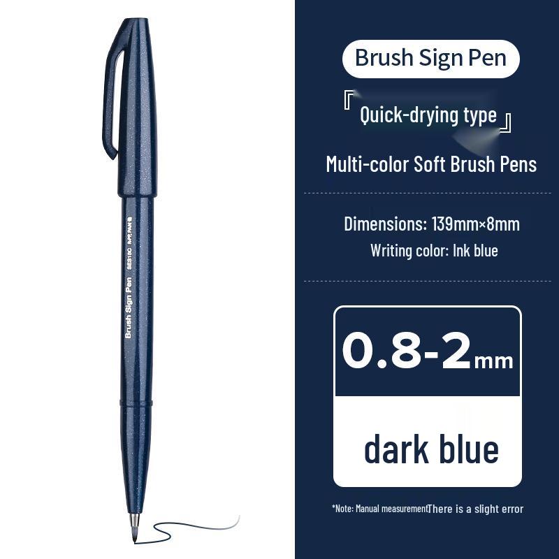 Арт-ручка Pentel Touch с мягким наконечником - SES15, Яркие цвета для рисования и шрифтов в планировщике.