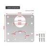 Stainless Steel Furniture Hinge Repair Plate for Wardrobe and Cabinet Reinforcement