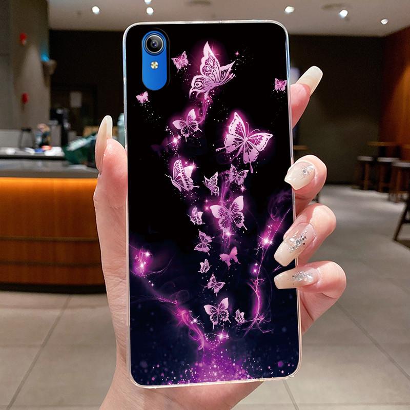 Для Vivo 2015 / Y91C / Y1S / 1820 Чехол Прозрачный Новейший Дизайн Цветок Мягкий Силиконовый Чехол Бампер Для VIVO Y91C/1820 TPU Чехол для Телефона