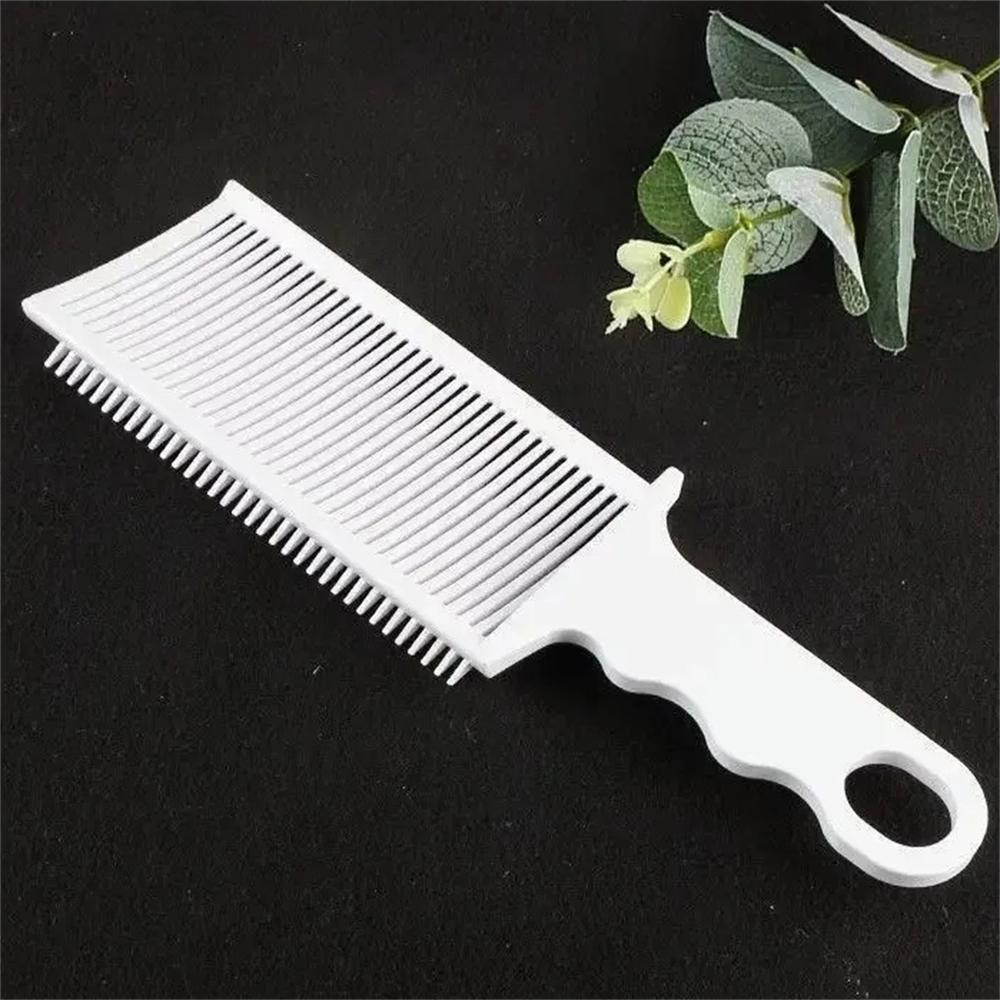 1PC Men's Haircut Comb Push Cut Comb Hair Cutting Comb Flat Top Comb Comb White Little Comb Position Aid Comb