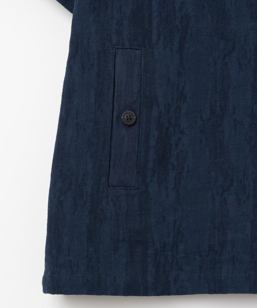 MILLO ARCHIVE Crepe Myrtle Half Shirt [Dark Blue]