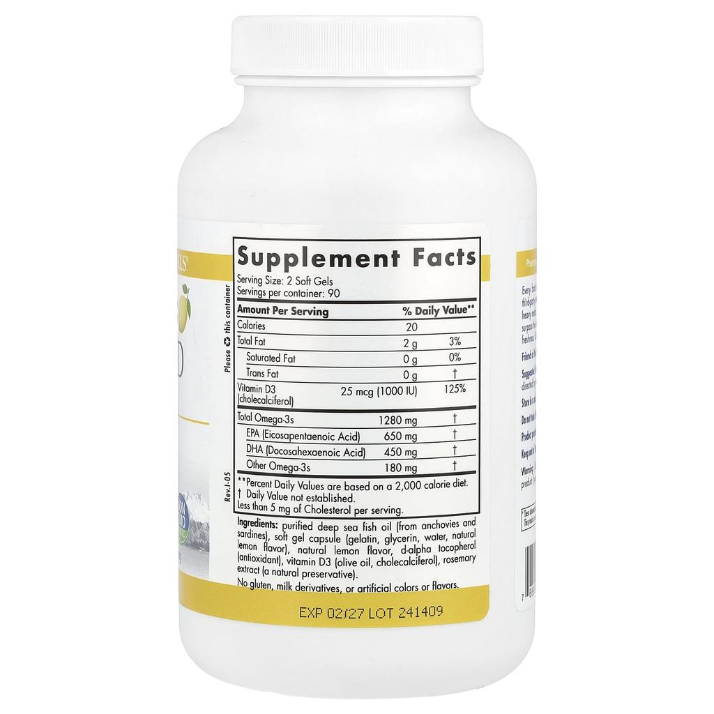 Proomega®-D, Lemon, 180 Softgels