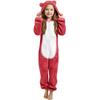 Children's Fashion Colour-Blocked Fleece-Lined Thickened -Eared Fleece Romper