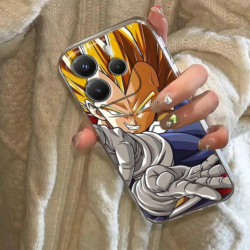 Dragons Balls Case For Xiaomi Redmi Note 15 14 13 12 11 10 Pro Plus Vegeta Goku Anime Cover For Redmi 15C 15 14C 13C Phone Cases