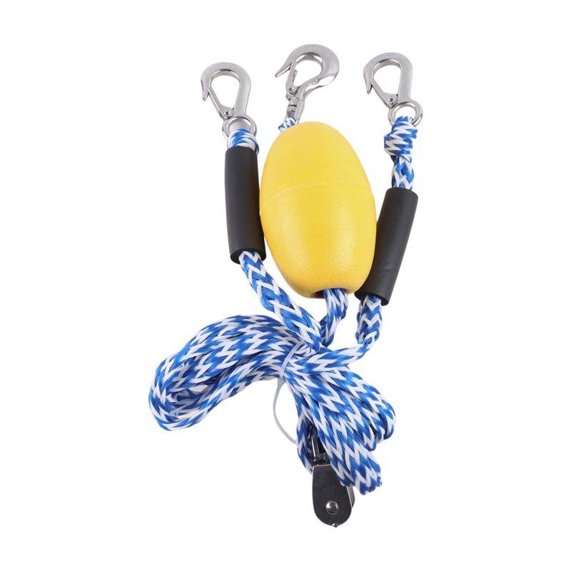 Upgraded-Boat Tow Harness Heavy Duty For Tubing,Self Centering Boat Tow Rope, Floating Tube Rope For Boats, Towable Tube