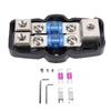 Mini ANL Fused Distribution Block Kit 1 In 2 Out with 60A 80A 100A Fuses For Automotive RV Yacht Power System